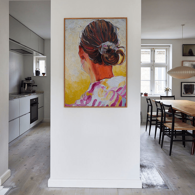 Le Fleur Framed Print, 50 x 70cm, Yellow