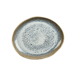 Image showing the Lunar Dessert Plate, W22cm x D18cm, Blue/Grey product.
