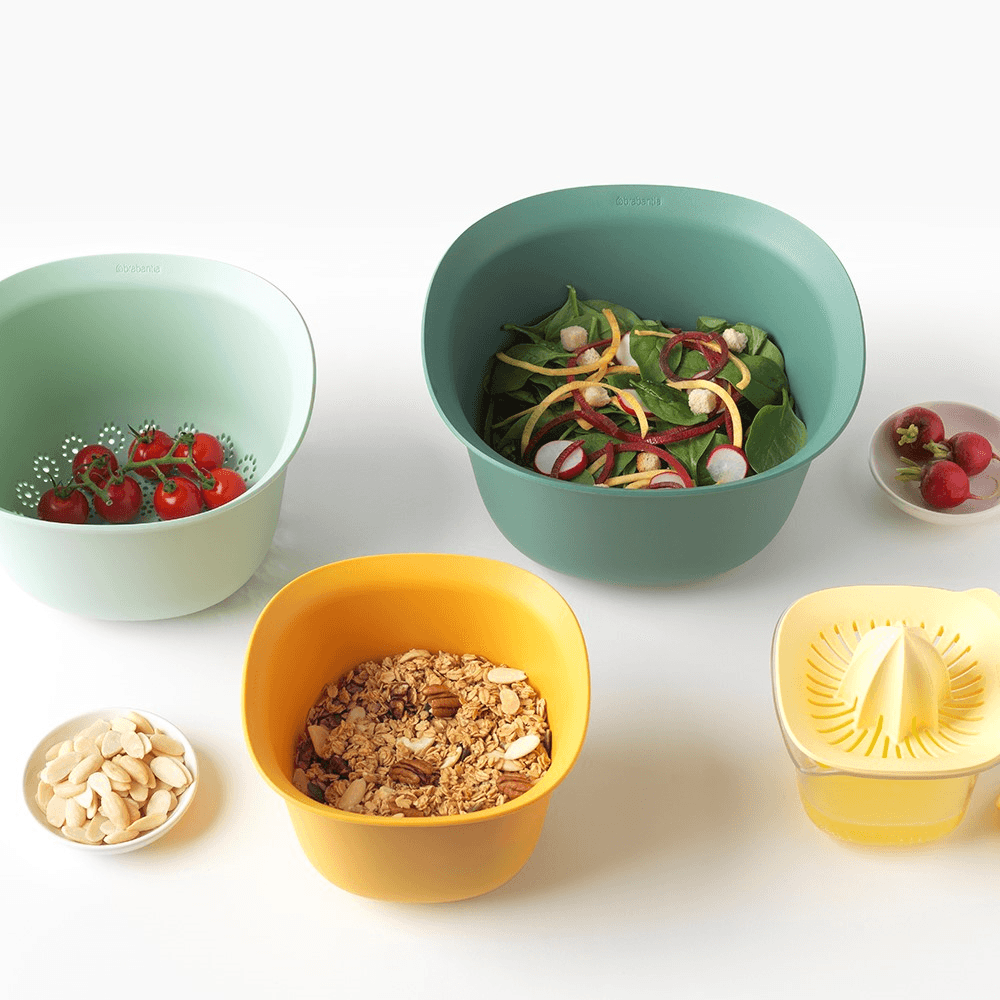 Tasty+ Mixing bowl set, H14 x W25 x D25cm, Mixed