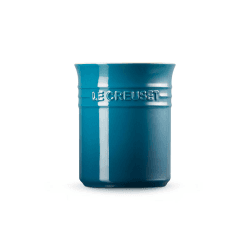 Image showing the Le Creuset Stoneware Small Utensil Jar Deep Teal product.