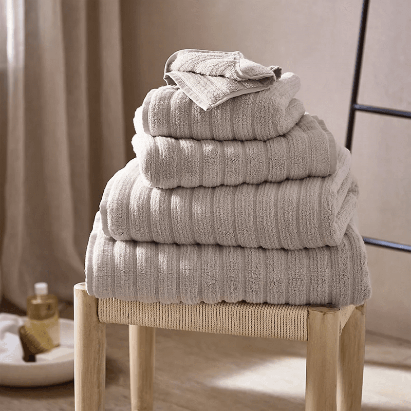 Rib Hydrocotton Bath Sheet, Oatmeal
