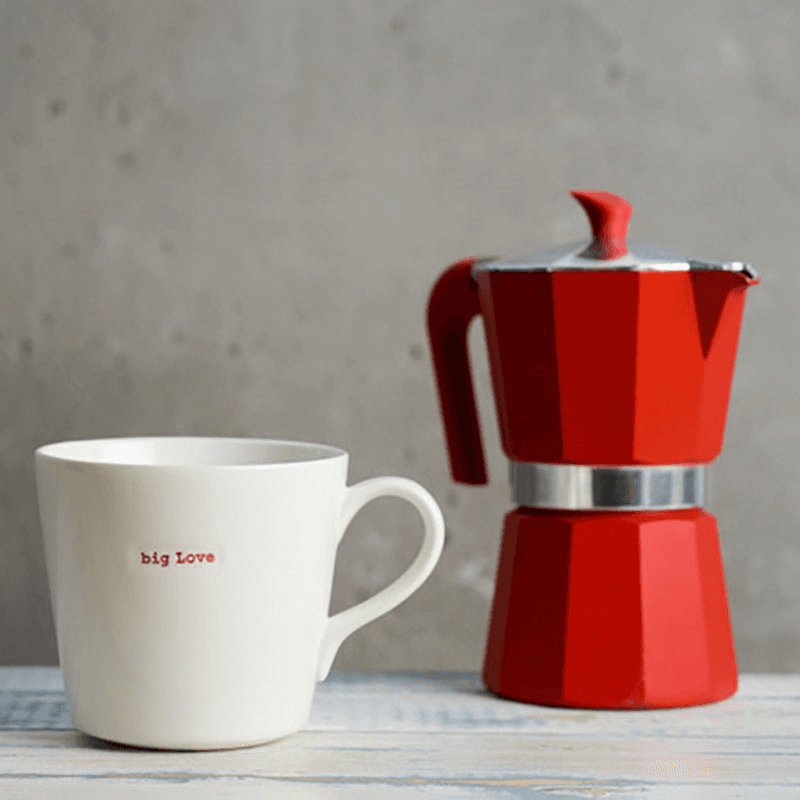 Big Love' Large Bucket Mug, 500ml, Red