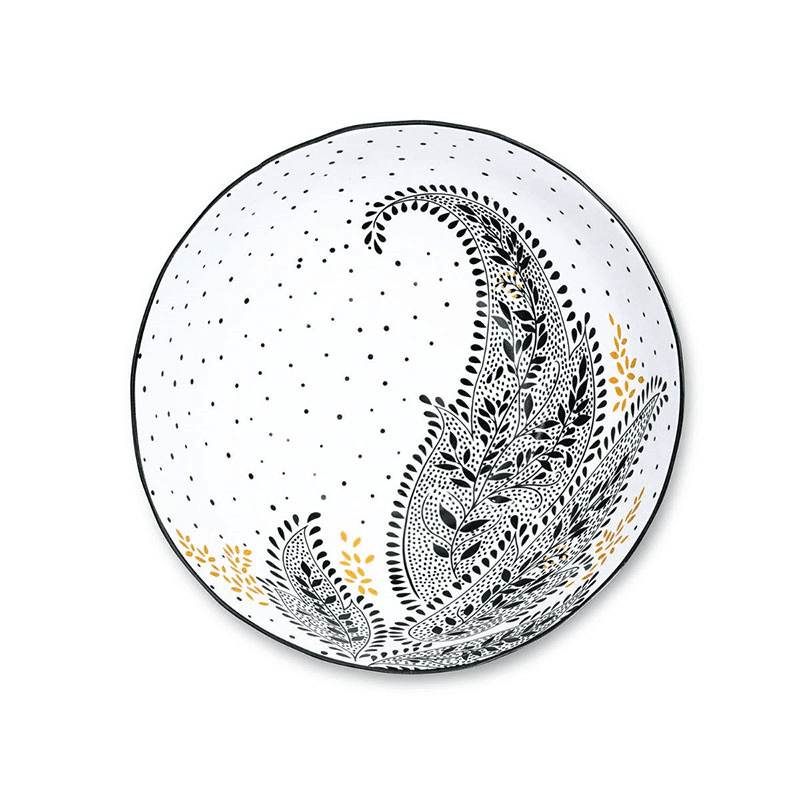 Artisanne Noir Set of 2 Bowls, D22cm, Monochrome