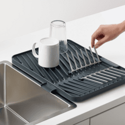 Image showing the Flip-Up Draining board, H2.4 x W40 x D31.9cm, Grey product.