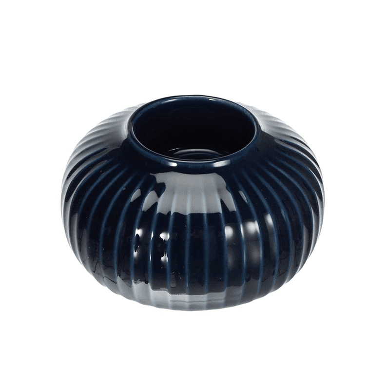 Hammershøi Tea Light Holder, Indigo