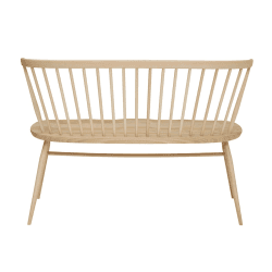 Image showing the Originals Love Seat, L.Ercolani by Ercol, H82 x W117 x D53cm, Natural product.