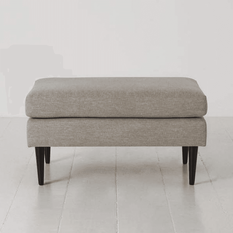 Model 01 Linen Ottoman, Pumice