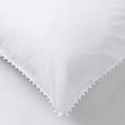 Image showing the Avignon - 200 Thread Count Cotton Double duvet cover, W200 x L200cm, White product.