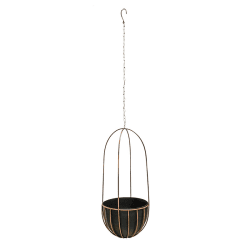 Image showing the Kensington Indoor Hanging Planter, H60 x D24Cm, Copper product.