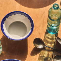 Image showing the Scallop Set of 2 Bowls, D16cm, Blue product.