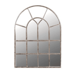 Image showing the Arched Multi-window mirror, 122 x 92cm product.