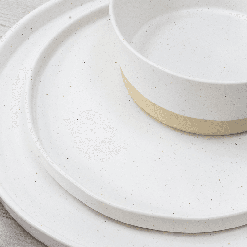 Kivi Side Plate, D21cm, White
