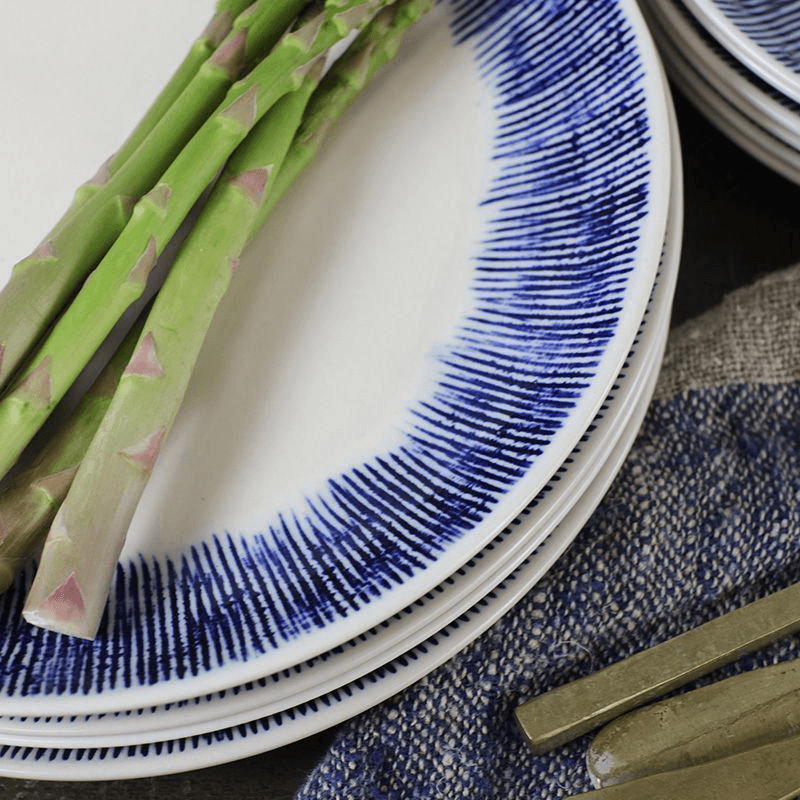 Karuma Dinner Plate, D24.5cm, Blue and White