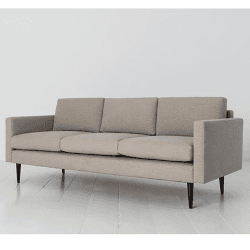 Image showing the Model 01 3 Seater Linen Sofa, Pumice product.