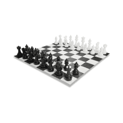 Image showing the Garden Chess Pieces with Board product.
