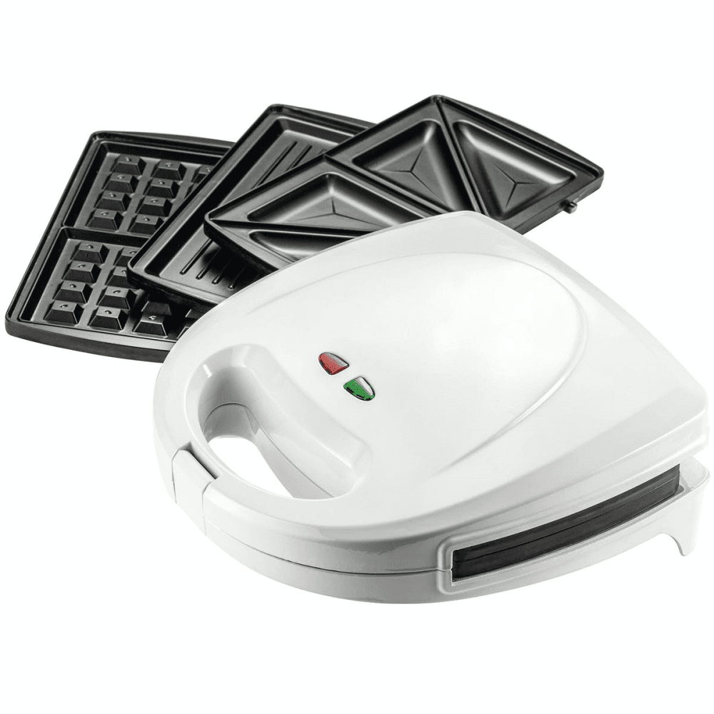Sandwich, Grill & Waffle Maker, White