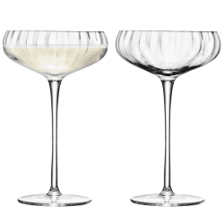 Image showing the Aurelia Champagner Saucers Set of 2, 300ml, Clear Optic product.