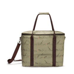 Image showing the Animals of the Savannah Picnic Bag, Tan product.