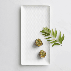 Image showing the Gio Rectangular server, 32cm, White/ Bone China product.