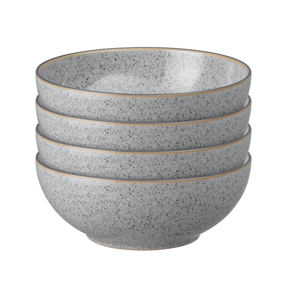 Studio Grey Set of 4 cereal bowls, 17 x 6.5cm, Granite
