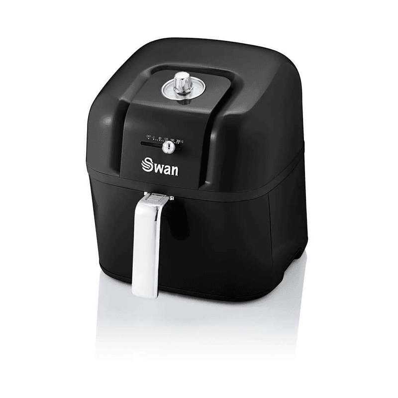 Retro Air Fryer, 6L, Black