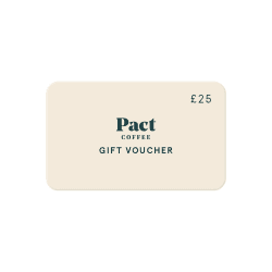 Image showing the £25 Pact Coffee Gift Voucher product.