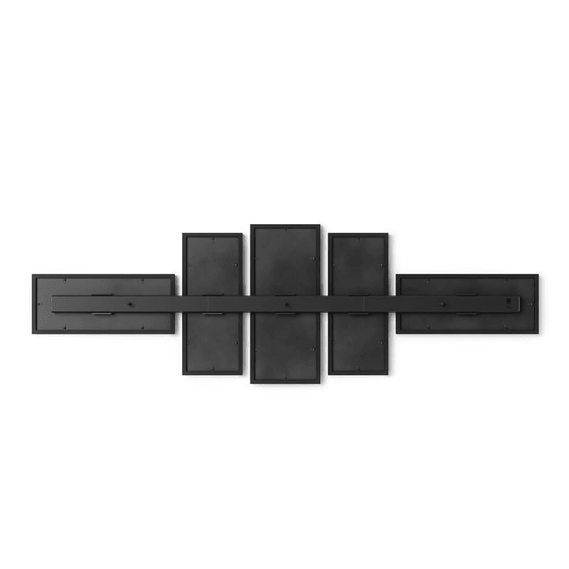 Shuffle Set of 5 Photo Frames, Black