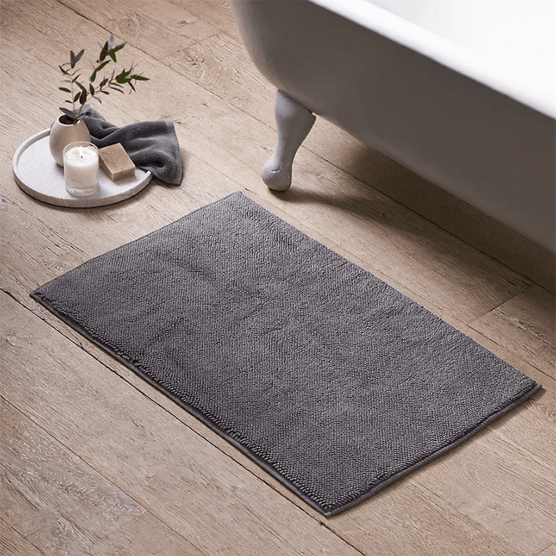 Ile de Re Bath Mat, Large, Slate