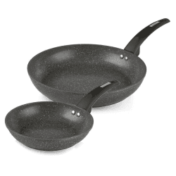 Image showing the Cerastone Forged 20cm & 28cm Fry Pan Set, Grey product.