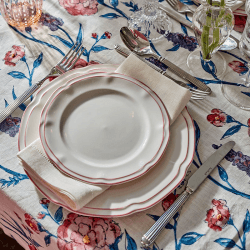 Image showing the Provence Set of 4 Starter Plates, D21cm, Pink product.