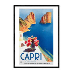 Image showing the East End Prints, Capri Framed Art Print, Black product.