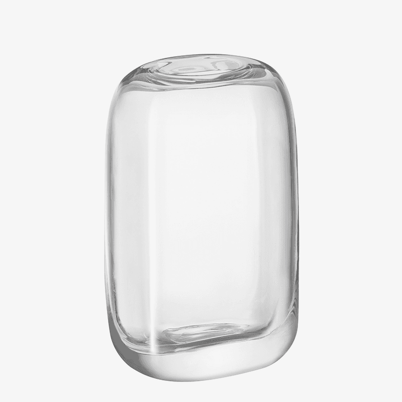 Melt Vase, H24cm, Clear