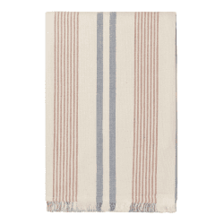 Image showing the Iris Throw, H215cm x W130cm, Blue/Rusty Red product.