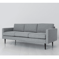 Image showing the Model 01 3 Seater Linen Sofa, Seaglass product.