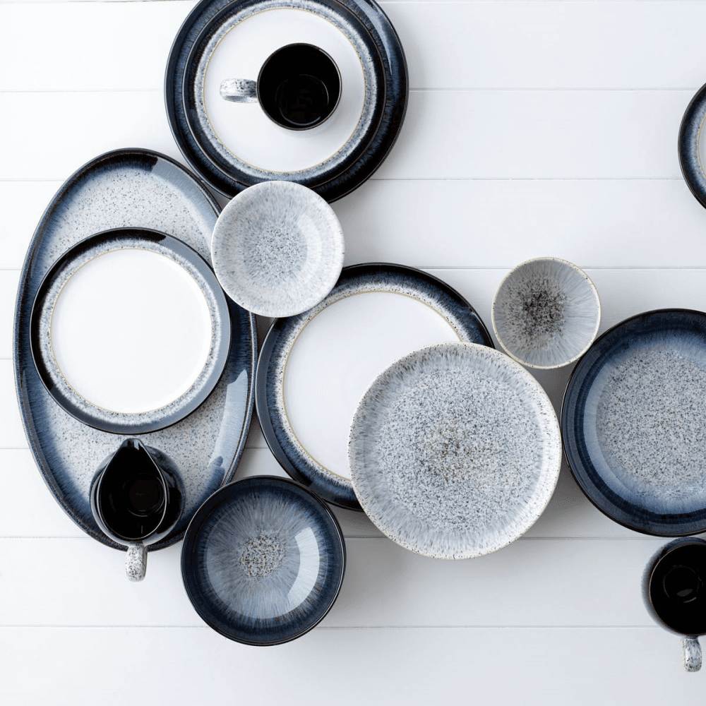 Halo Speckle 12 piece breakfast set, White/Grey