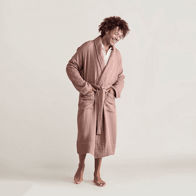 The Dream Cotton Robe, Extra Large, Rust