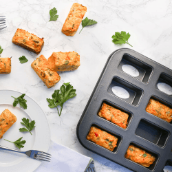 Image showing the Mini loaf tin with 20 holes, 36 x 27cm, Non-Stick product.