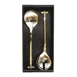 Image showing the Bee Salad Server Set, L28cm, Silver product.