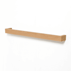 Image showing the Slimline Towel rail, H5 x W72 x D9cm, Oak product.