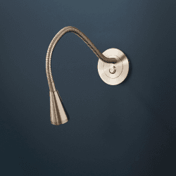 Image showing the Limber Wall Light Fixture Only, H8cm x W8cm x D36.5cm, Antique Silver product.