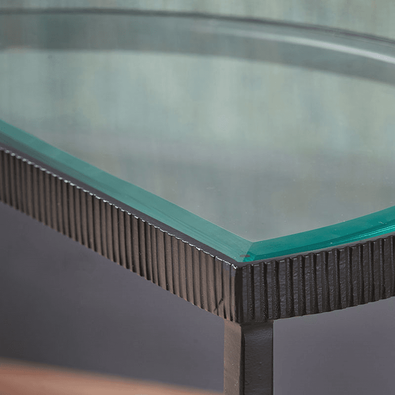 Marazzi Half Moon Console Table, Black