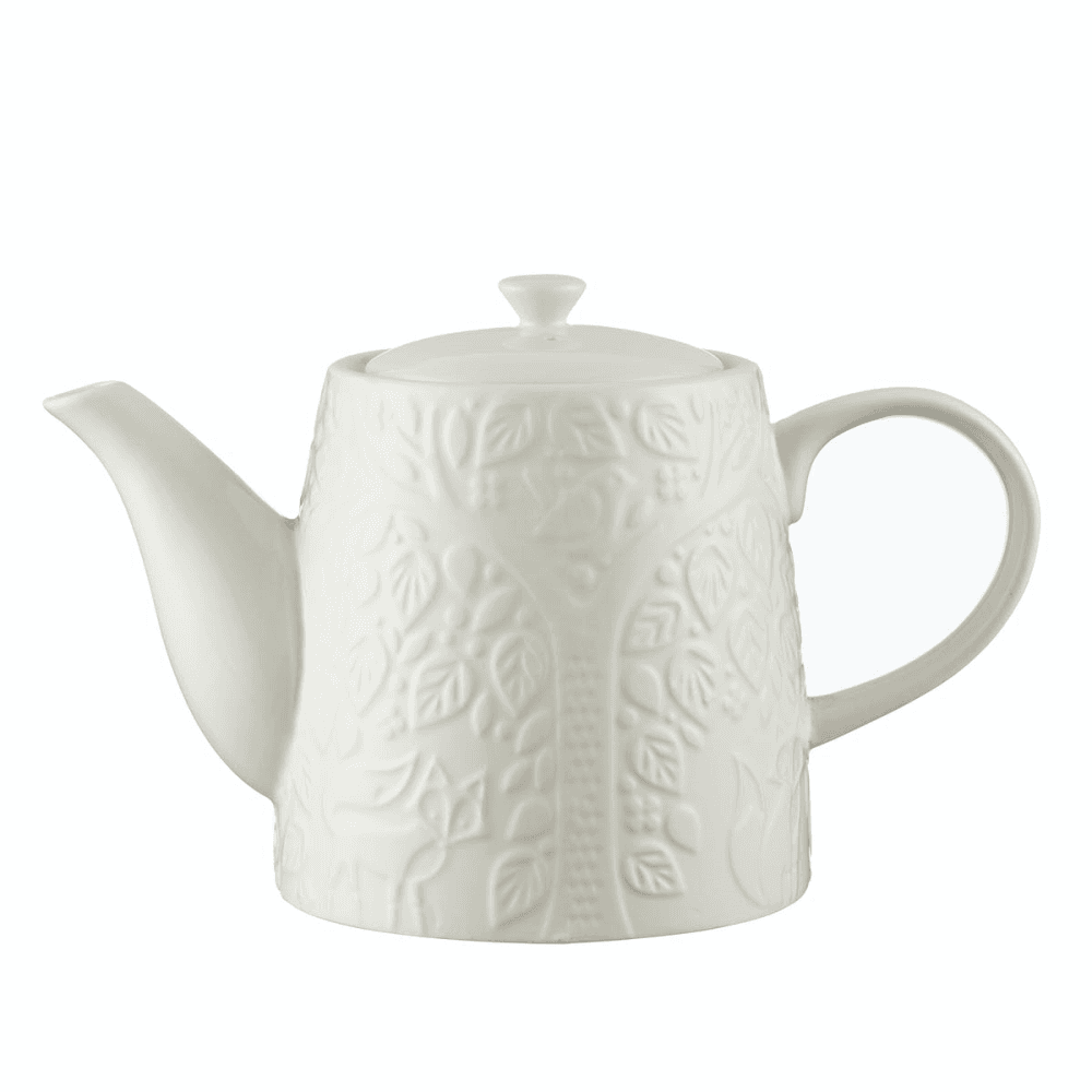 In The Forest Teapot 1 Litre, H16cm, Cream