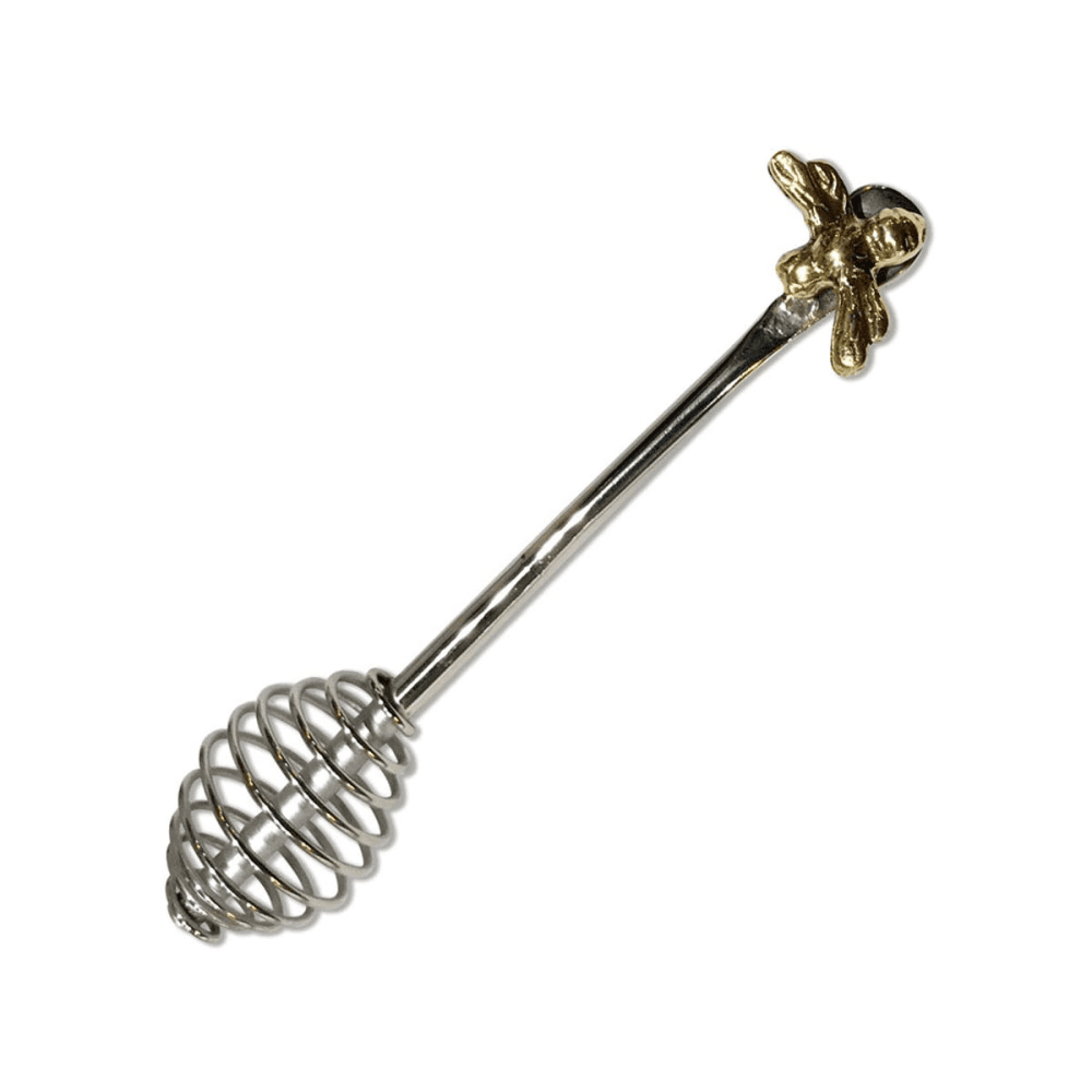 Bee Honey drizzler, H3 x L14 x D3cm, Silver