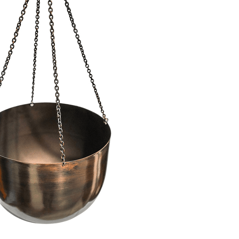 Mayfair Indoor Hanging Planter, H21 x D30cm, Brown