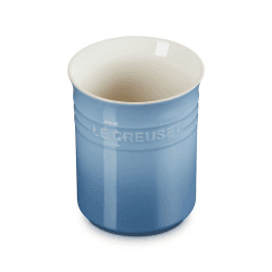 Image showing the Stoneware Utensil Jar, Small, Chambray product.