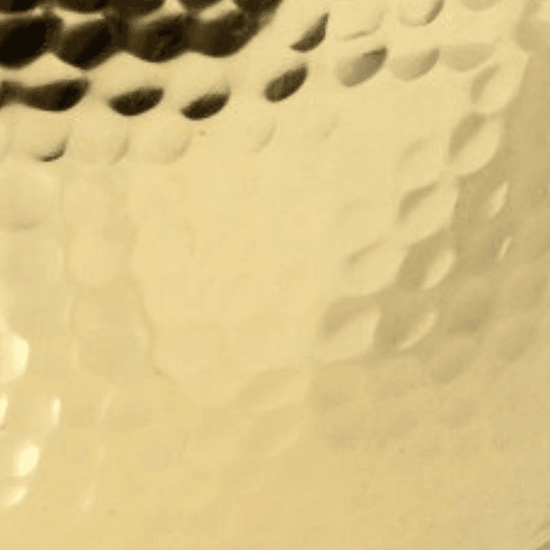 Hammered Bowl planter, H21 x W30 x D30cm, Gold