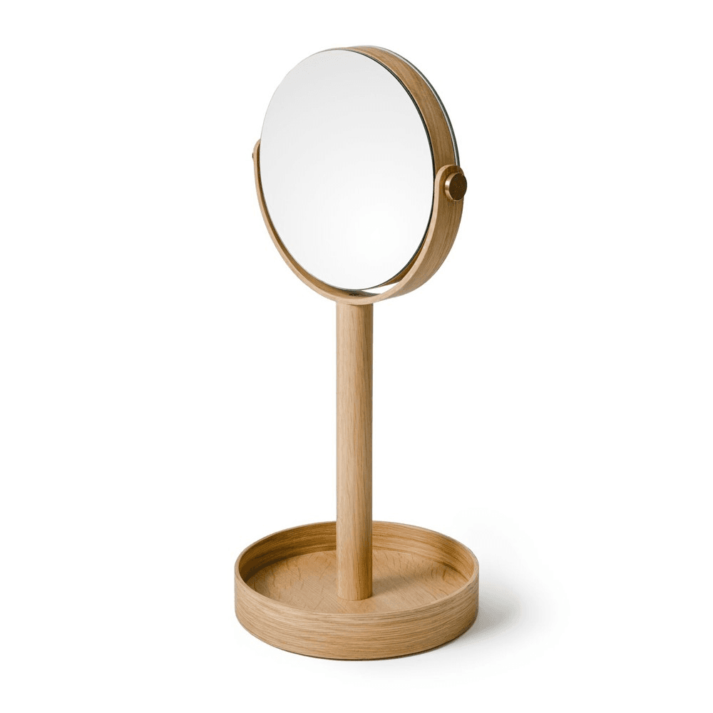 Close Up Mirror, H45 x W19.5 x D19.5cm, Oak