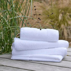 Image showing the Organic Eco Twist Shower Mat, White product.