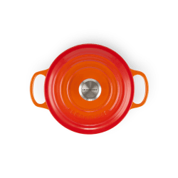 Image showing the Signature Cast Iron Round casserole, 22cm - 3.3 litre, Volcanic product.