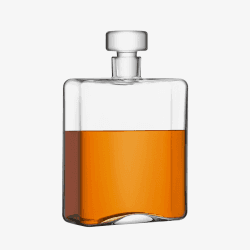 Image showing the Cask Whisky Oblong Decanter, 1l, Clear product.